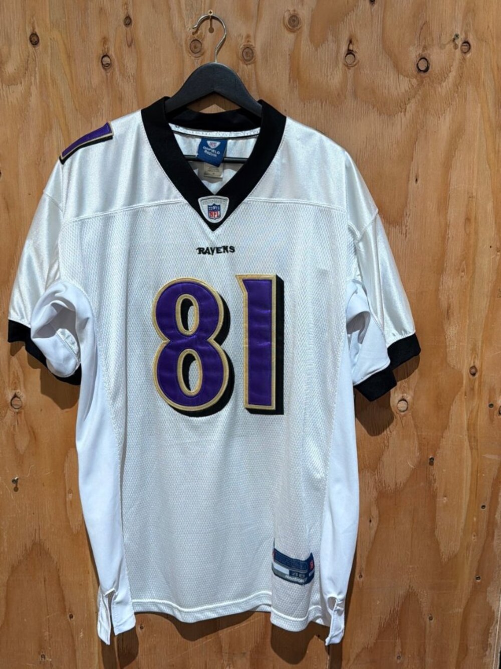 Reebok Baltimore Ravens Anquan Boldin #81 Jersey White 48 Stitched NFL